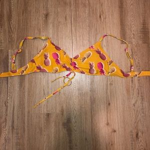 aerie Pineapple Bikini Top